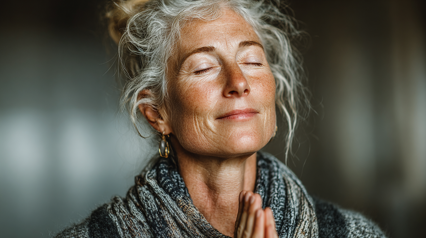 Група людей похилого віку займається йогою в парку